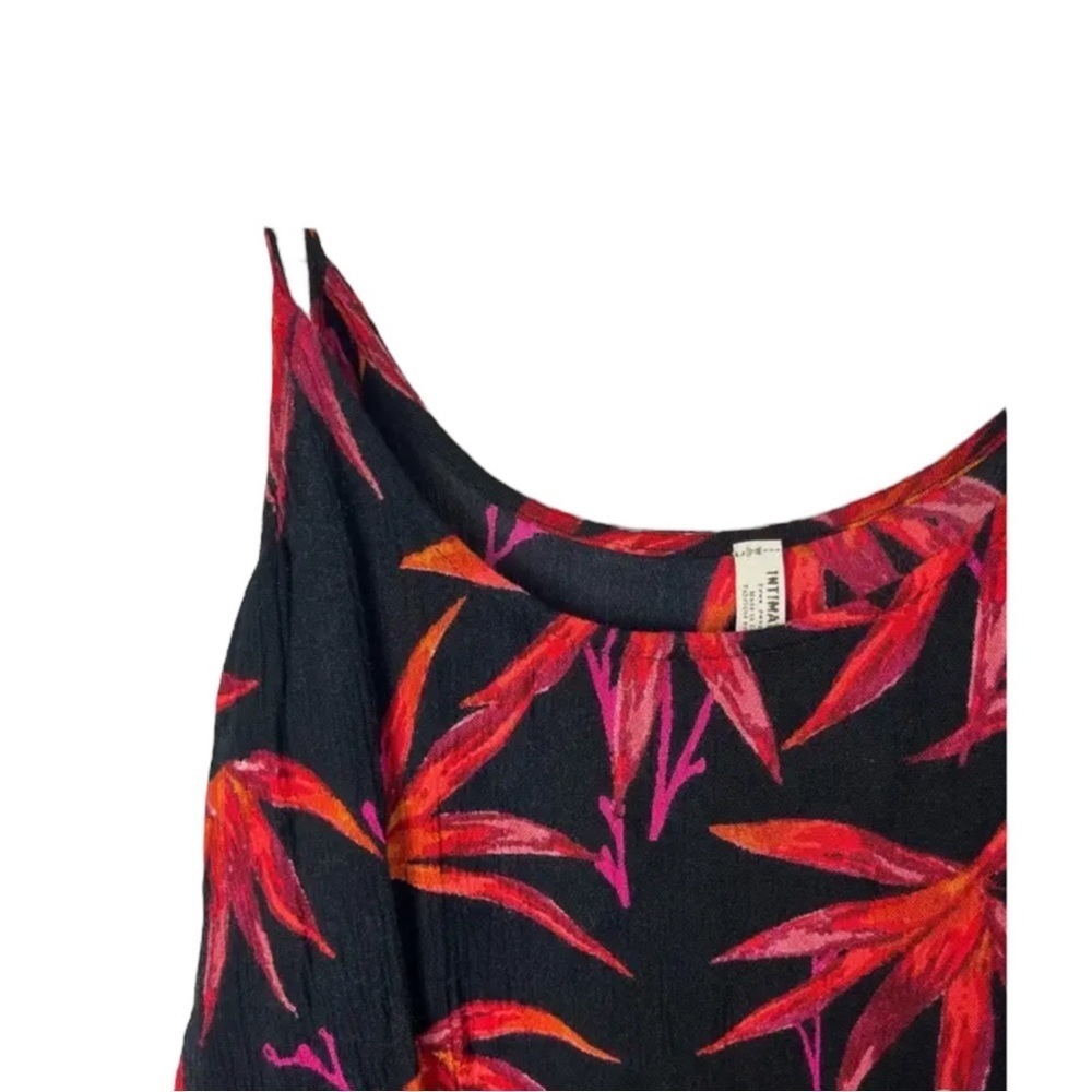 FREE PEOPLE INTIMATELY Floral Simone Tank Top in Black/Red Size XS - Picture 5 of 8